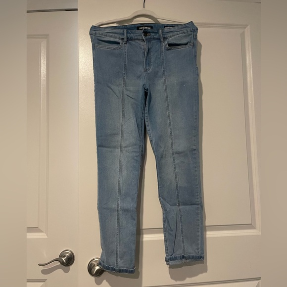 Joe fresh blue jeans with brown stitching down middle of both legs. - Picture 1 of 2
